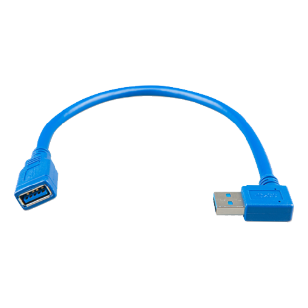 USB Extension Cable 0,3m One Side Right Angle